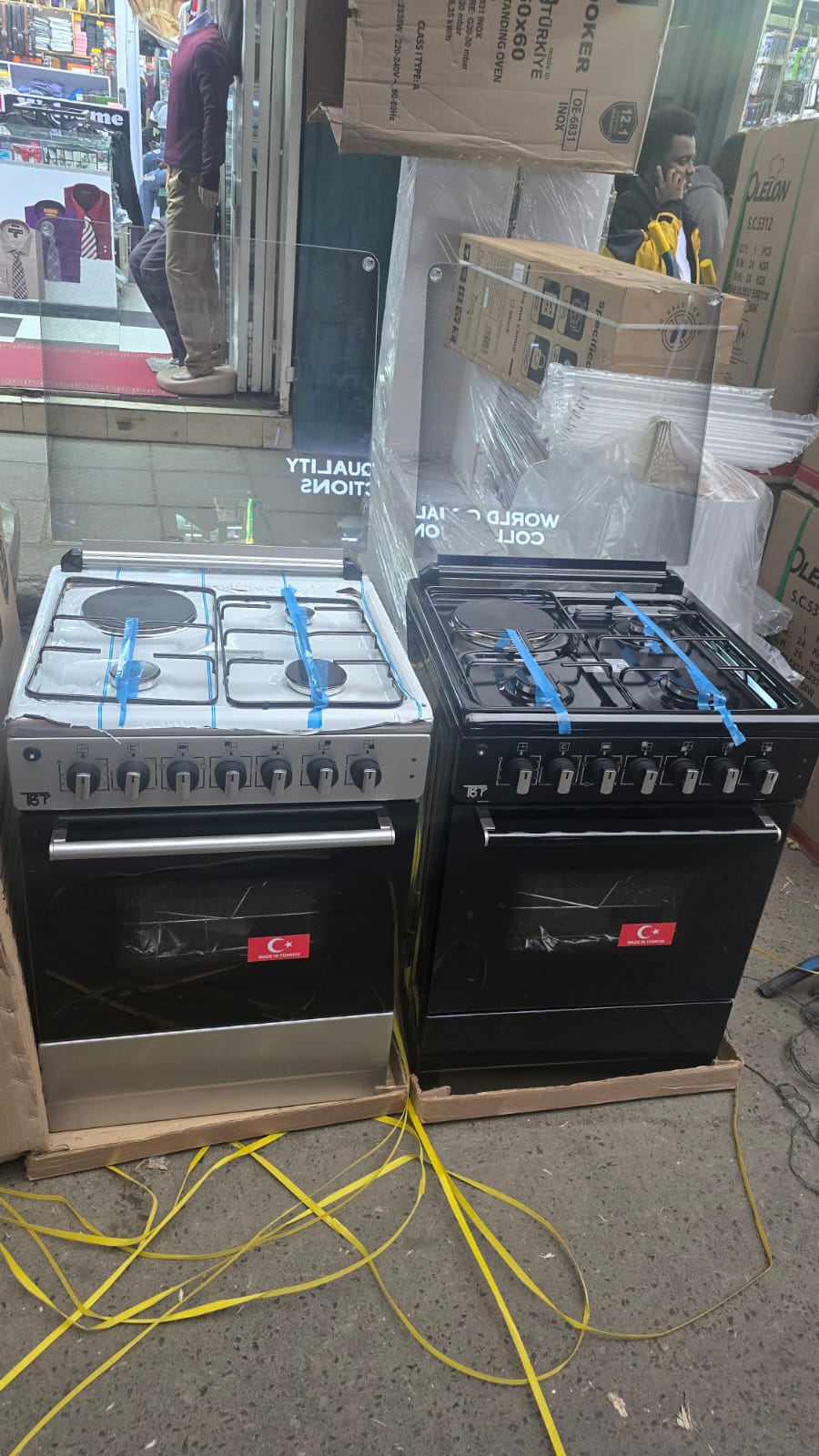 Tbp Made in Turkey 60×60 cm   3 Gas + 1 Electric  Turbo Fan and Cast Iron 